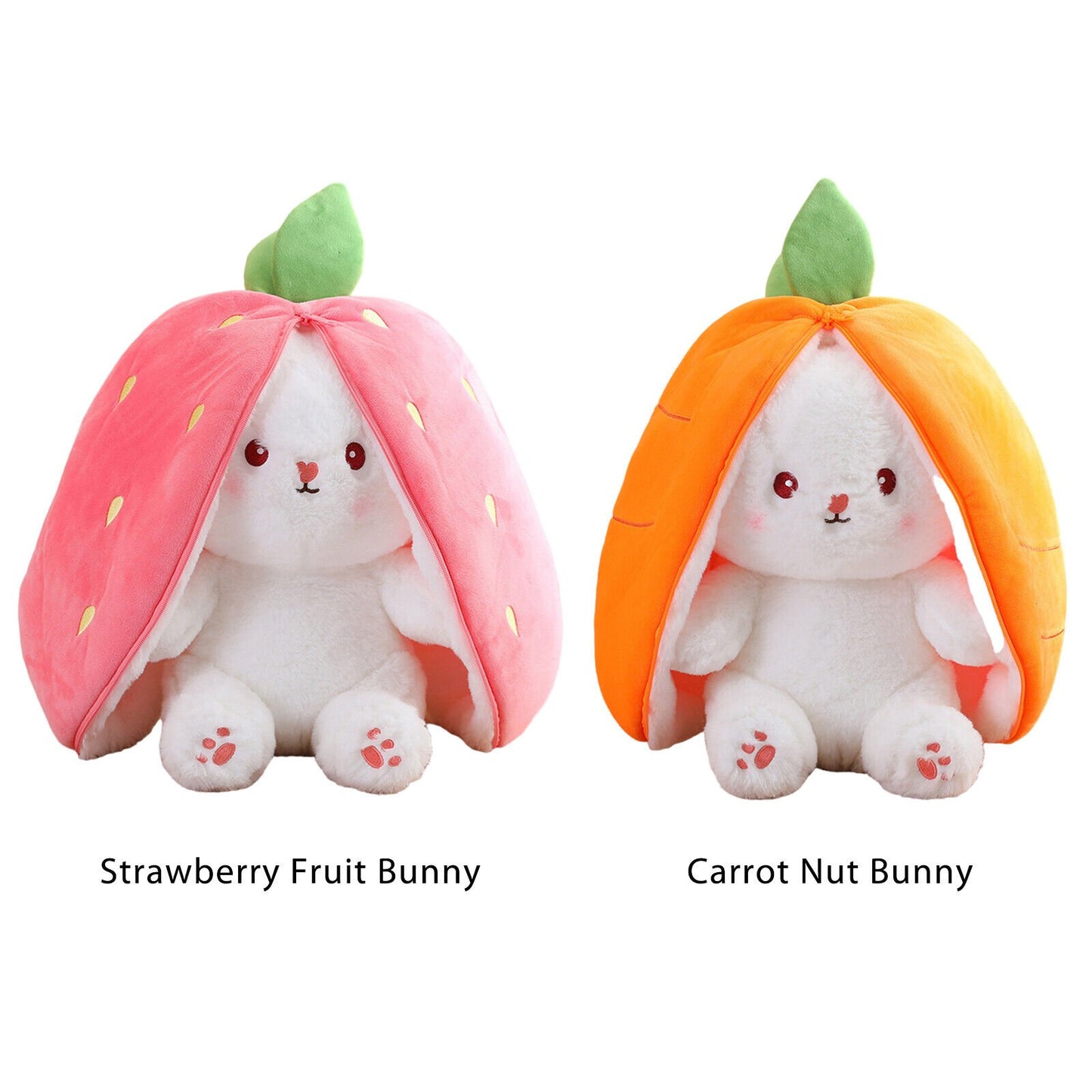 2024 HOT SALE - 49% OFFStrawberry Bunny Transformed into Little Rabbit Fruit Doll Plush Toy