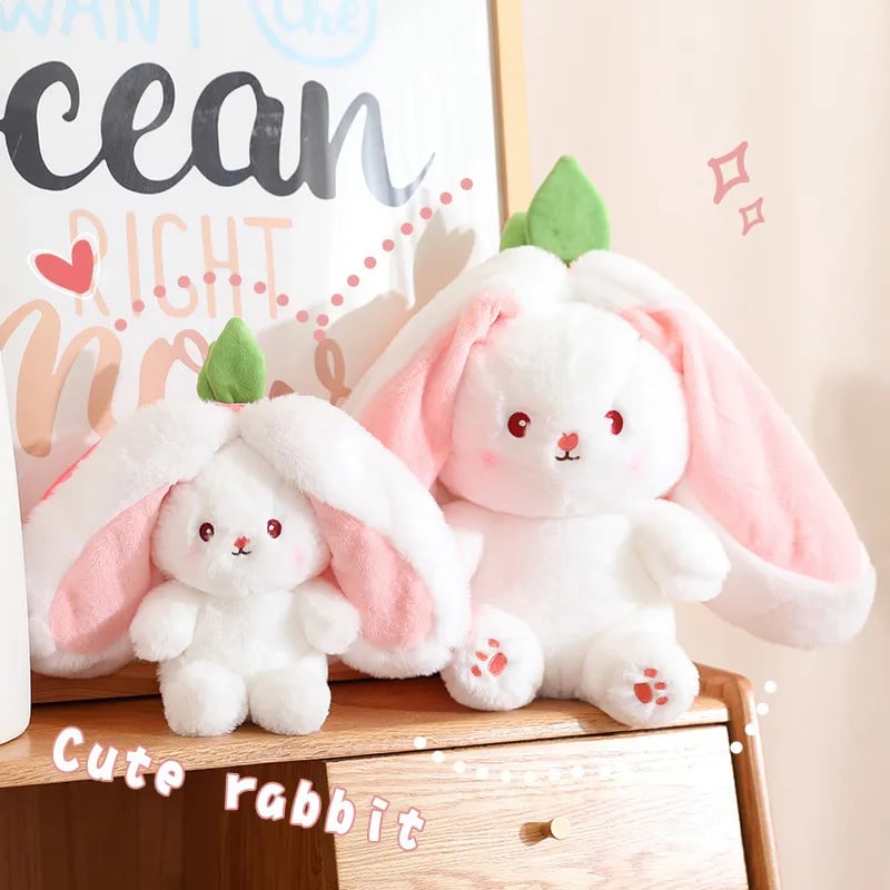 2024 HOT SALE - 49% OFFStrawberry Bunny Transformed into Little Rabbit Fruit Doll Plush Toy