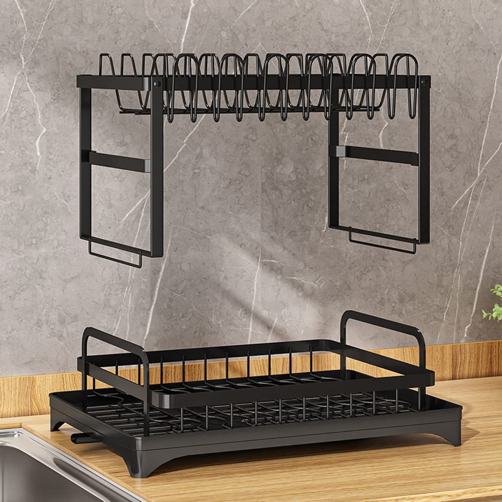 All In One 2 Tier Dish Drain Rack