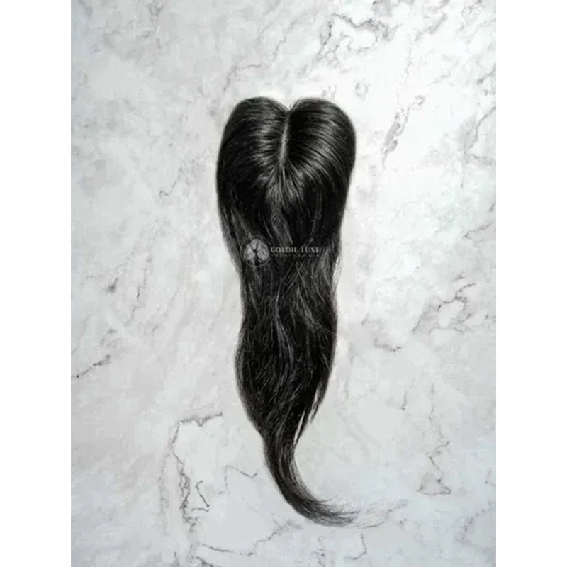 【🔥HOT SALE】Mini Scalp Topper 2x3 Silk Base Hair Topper | 100% human hair production