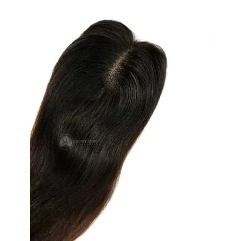 【🔥HOT SALE】2x3 Mini Scalp Topper | Hair Topper For Crown Thinning | Natural Straight