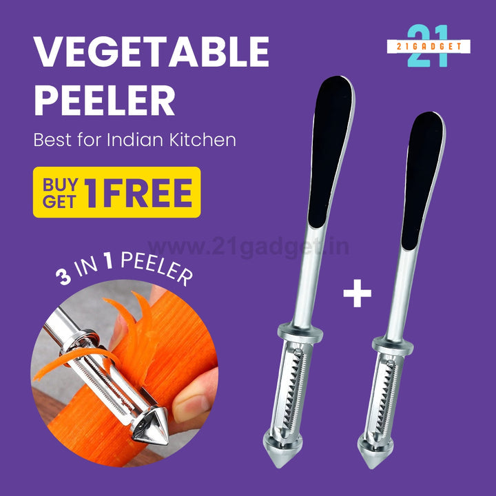 【Buy 1 get 1 FREE】3 in 1 Stainless steel Multifunctional Veggie Peeler