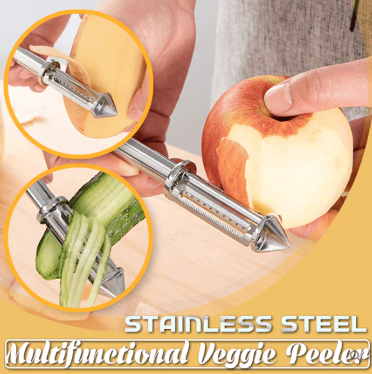 【Buy 1 get 1 FREE】3 in 1 Stainless steel Multifunctional Veggie Peeler