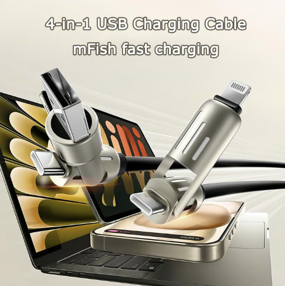 🔥Last Day Buy 3 Free 1 - 4-in-1 USB Charging Cable mFish fast charging 240W